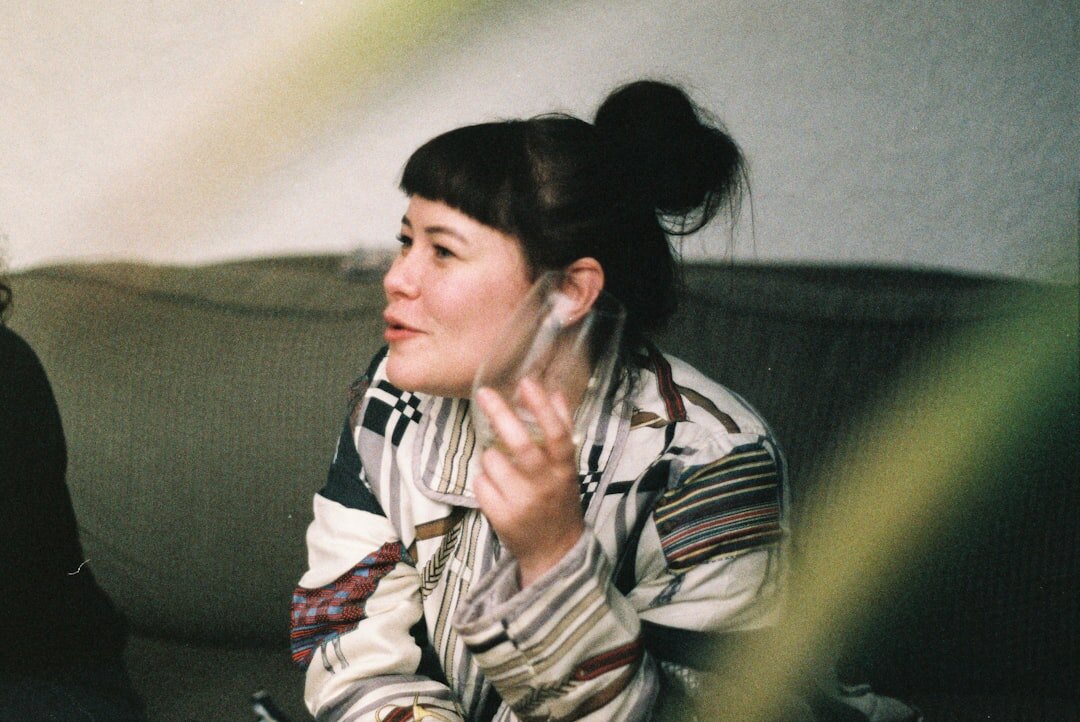 person listening attentively