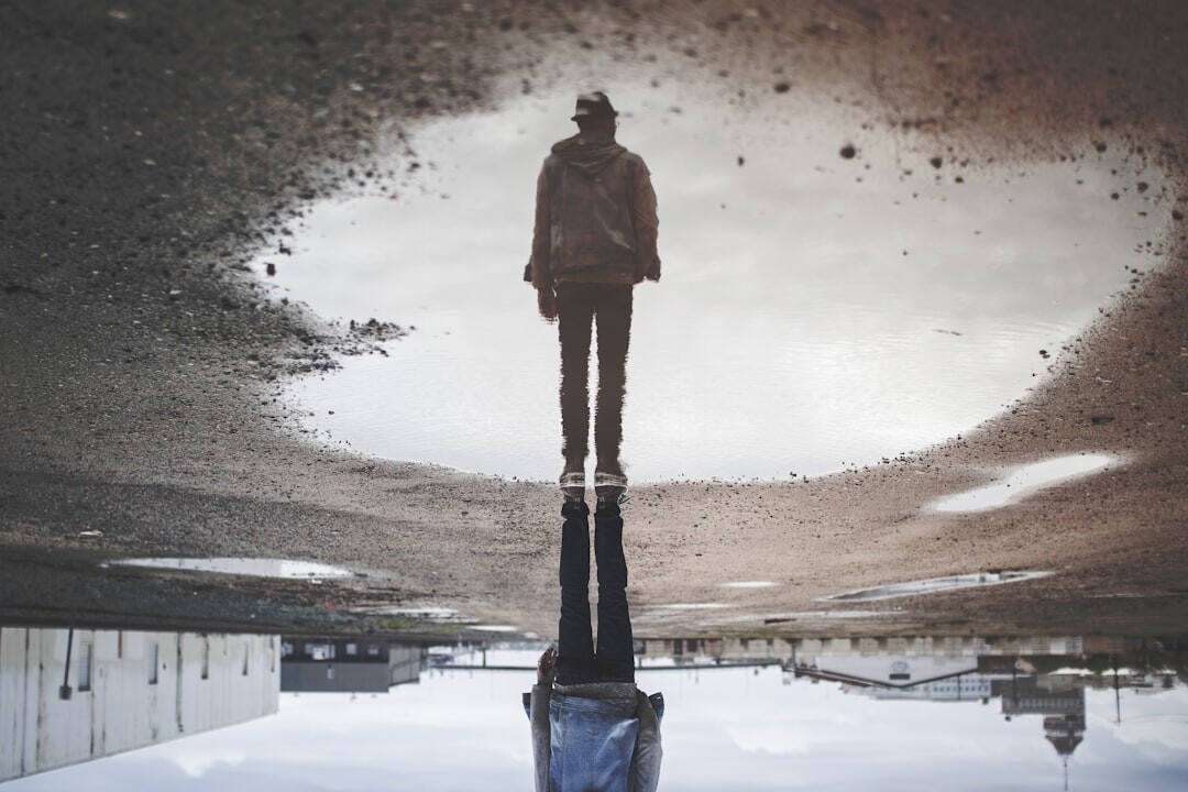 person reflecting quietly